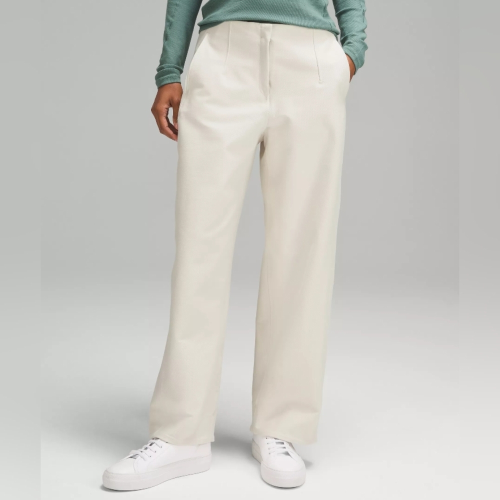 Elegant Cream Women's Pants